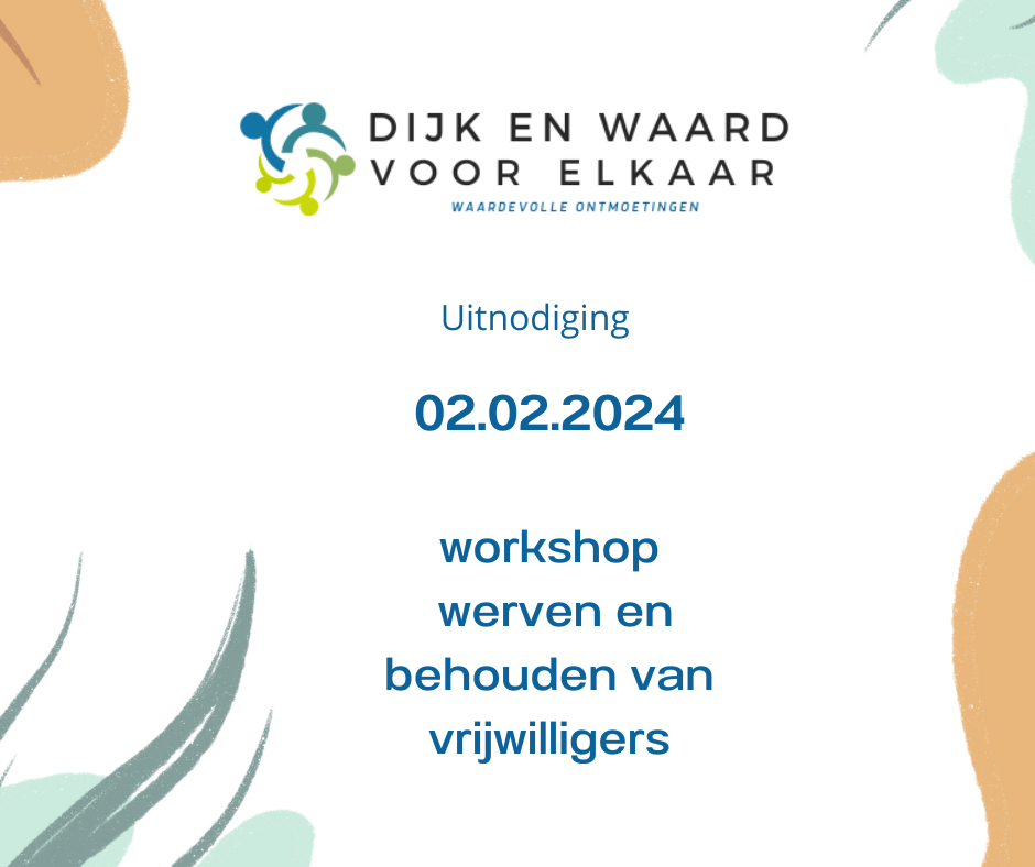 Workshop: Werven en behouden van vrijwilligers