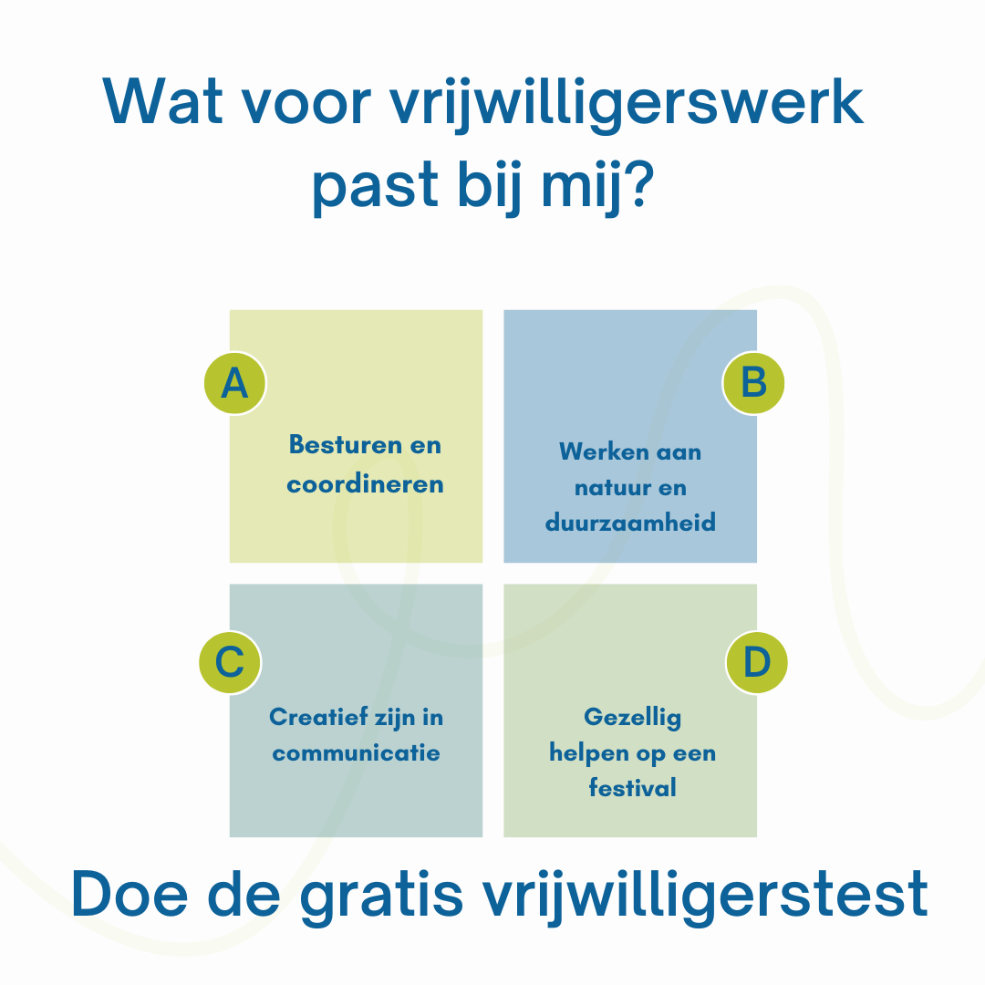 Wat past eigenlijk bij mij? Doe de vrijwilligerstest.