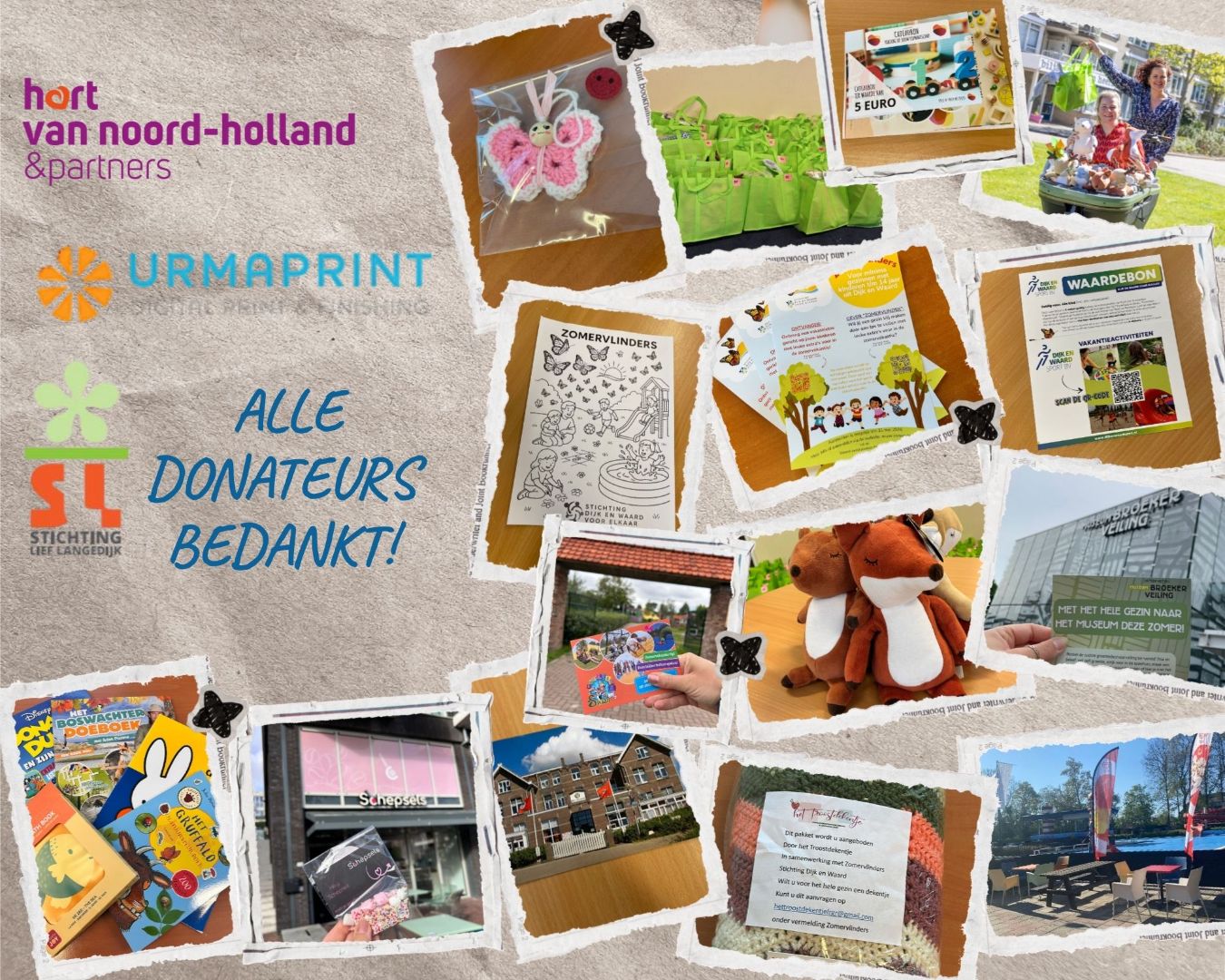 Donateurs voor de Zomervlinder actie